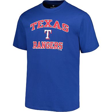 Men's Profile Royal Texas Rangers Big & Tall Heart & Soul T-Shirt