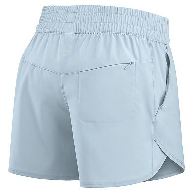 Women's Fanatics Light Blue Chicago Cubs Studio Woven Vibe Shorts