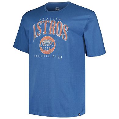 Men's '47 Royal Houston Astros Big & Tall Double Header T-Shirt