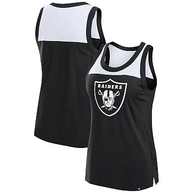 Women's Fanatics Black Las Vegas Raiders Sequin Tank Top