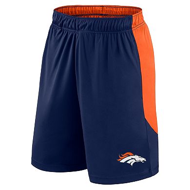 Men's Fanatics Navy/Orange Denver Broncos Go Hard Shorts