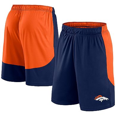 Men's Fanatics Navy/Orange Denver Broncos Go Hard Shorts