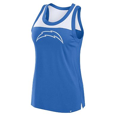 Women's Fanatics Powder Blue Los Angeles Chargers Sequin Tank Top