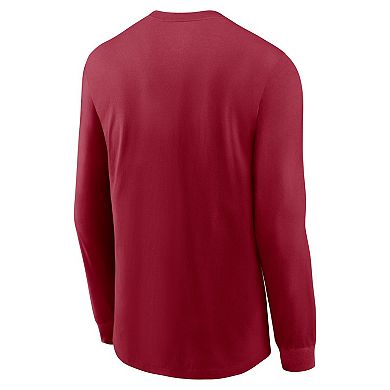 Men's Nike Crimson Alabama Crimson Tide 2024 Sideline Legend Performance Long Sleeve T-Shirt