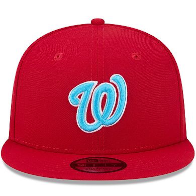 Men's New Era Red Washington Nationals 2024 Father's Day 9FIFTY Snapback Hat