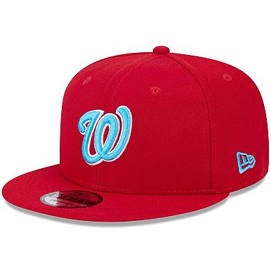 Men's New Era Red Washington Nationals 2024 Father's Day 9FIFTY Snapback Hat