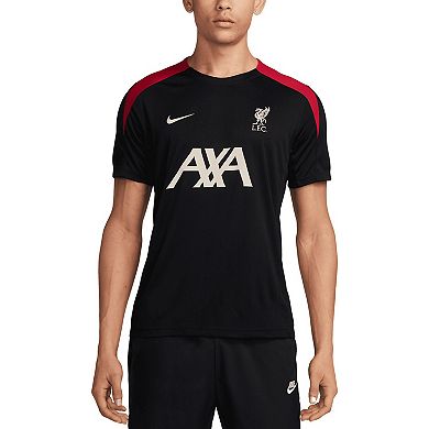 Men's Nike Black Liverpool 2024/25 Strike Performance Top