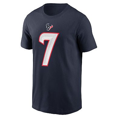 Youth Nike C.J. Stroud Navy Houston Texans Player Name & Number T-Shirt