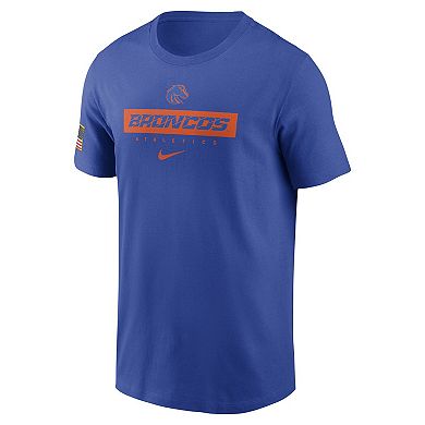 Men's Nike Royal Boise State Broncos 2024 Sideline Team Issue Performance T-Shirt