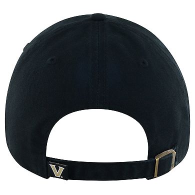 Men's '47 Black Vanderbilt Commodores Clean Up Adjustable Hat