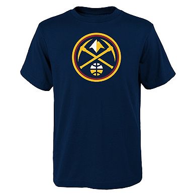 Youth Navy Denver Nuggets Primary Logo T-Shirt