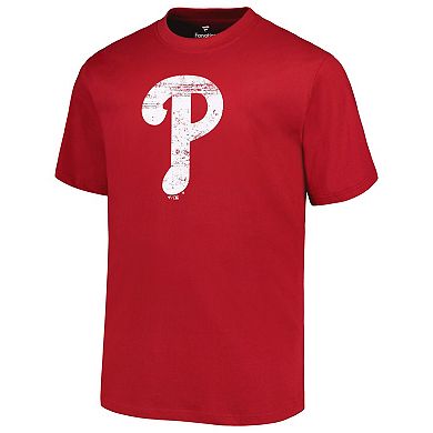 Men's Profile Red Philadelphia Phillies Big & Tall Primary Logo T-Shirt