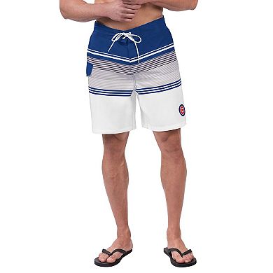 Men's G-III Sports by Carl Banks Royal/White Chicago Cubs Jump Shot Volley Board Shorts