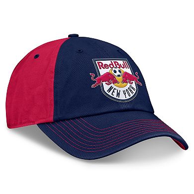 Men's Fanatics Navy/Red New York Red Bulls Iconic Blocked Fundamental Adjustable Hat