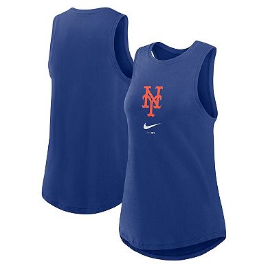 Women's Nike Royal New York Mets Legacy Icon High Neck Fashion Tank Top