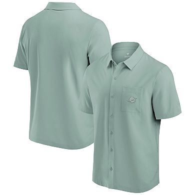 Men's Fanatics Signature Mint Miami Dolphins Front Office Button-Up Shirt