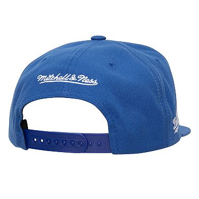 Men's Mitchell & Ness Royal Los Angeles Dodgers Full Frontal Snapback Hat