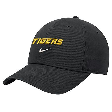 Men's Nike Black Missouri Tigers 2024 Sideline Club Adjustable Hat