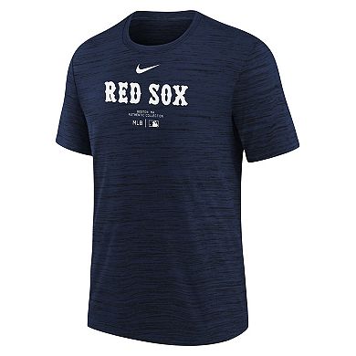 Youth Nike Navy Boston Red Sox Authentic Collection Practice Performance T-Shirt