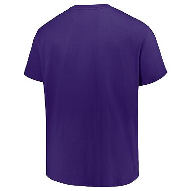 Men's Profile Purple LSU Tigers Big & Tall Color Stripe T-Shirt