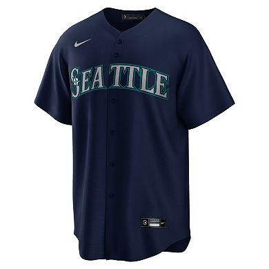 Men's Nike Ichiro Suzuki Navy Seattle Mariners Official Replica Player Jersey