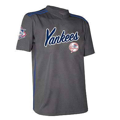 Men's  Stitches Charcoal New York Yankees Team V-Neck Jersey