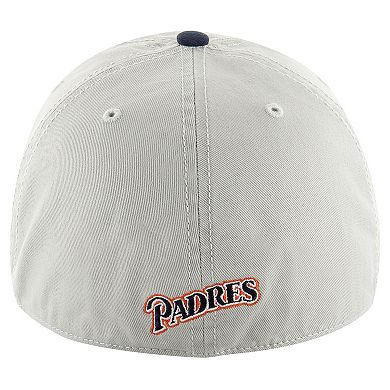 Men's '47 Gray/Navy San Diego Padres Sure Shot Classic Franchise Fitted Hat