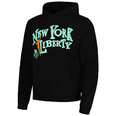 Unisex Playa Society Black New York Liberty Team Pullover Hoodie