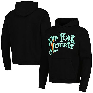 Unisex Playa Society Black New York Liberty Team Pullover Hoodie