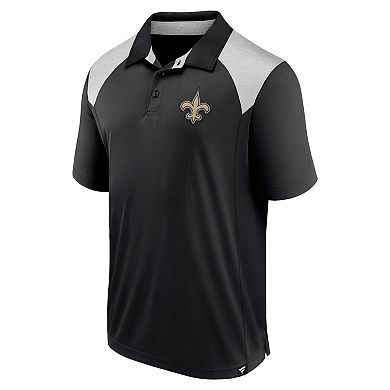 Men's Fanatics Black New Orleans Saints Primary Polo