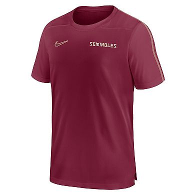 Men's Nike Garnet Florida State Seminoles 2024 Sideline Coach Performance Top