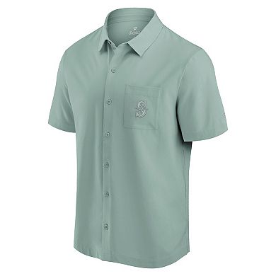 Men's Fanatics Signature Green Seattle Mariners Front Office Button-Up Shirt
