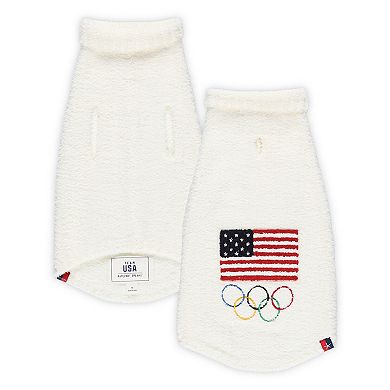 White Team USA CozyChic Pet Sweater