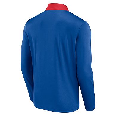 Men's Fanatics Royal Chicago Cubs Unstoppable Quarter-Zip Top