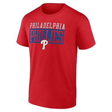 Men's Fanatics Red Philadelphia Phillies Hard To Beat T-Shirt