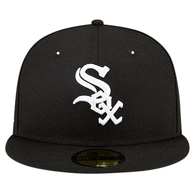 Men's New Era Black Chicago White Sox Atmos Animal Undervisor 59FIFTY Fitted Hat