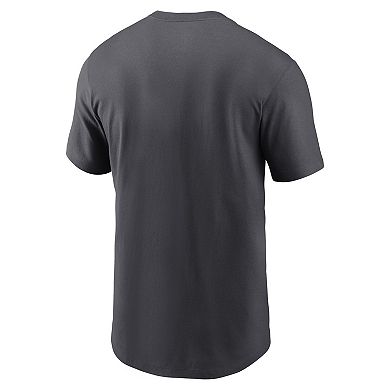 Men's Nike  Anthracite New England Patriots Logo Essential T-Shirt