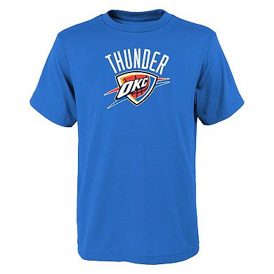 Youth Blue Oklahoma City Thunder Primary Logo T-Shirt
