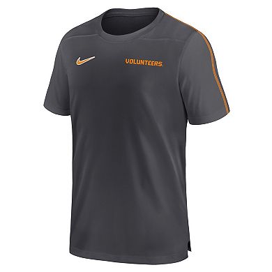 Men's Nike Anthracite Tennessee Volunteers 2024 Sideline Coach Performance Top