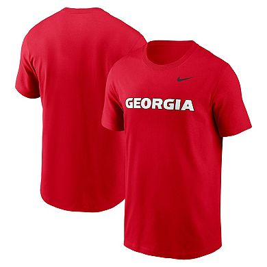 Men's Nike Red Georgia Bulldogs Primetime Evergreen Wordmark T-Shirt