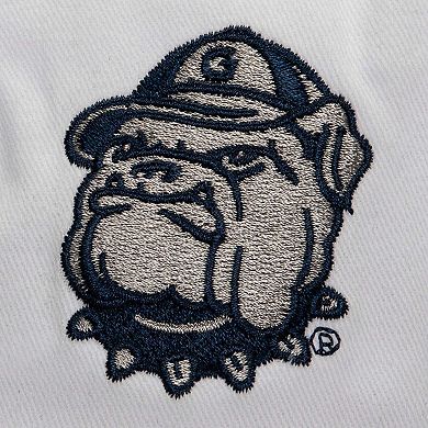 Men's Mitchell & Ness White/Navy Georgetown Hoyas Tail Sweep Pro Snapback Hat