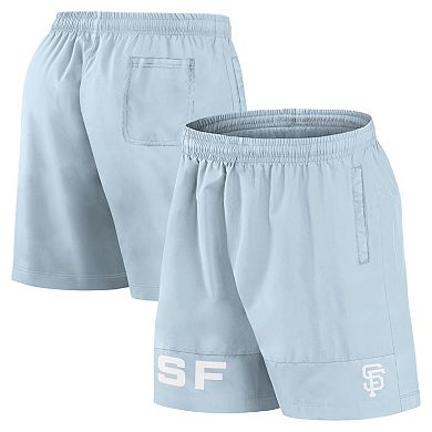 Men's Fanatics Light Blue San Francisco Giants Elements Swim Shorts