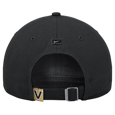 Men's Nike Black Vanderbilt Commodores 2024 Sideline Club Adjustable Hat