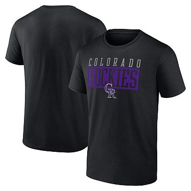 Men's Fanatics Black Colorado Rockies Hard To Beat T-Shirt