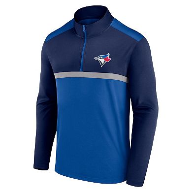 Men's Fanatics Royal Toronto Blue Jays Unstoppable Quarter-Zip Top