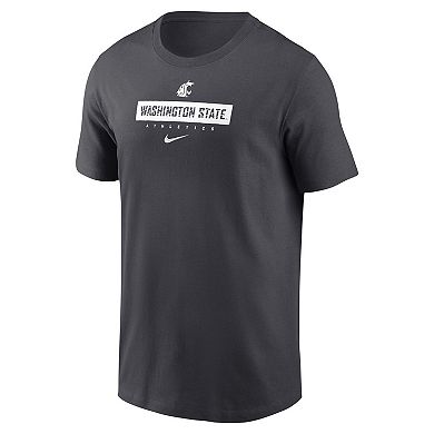 Men's Nike Anthracite Washington State Cougars 2024 Sideline Team Issue Performance T-Shirt