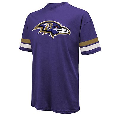 Men's Majestic Threads Derrick Henry Purple Baltimore Ravens Name & Number Oversized T-Shirt