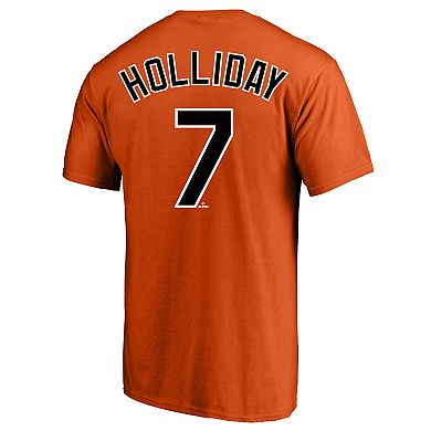 Men's Jackson Holliday Orange Baltimore Orioles Big & Tall Name & Number T-Shirt