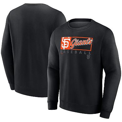Men's Fanatics Black San Francisco Giants Focus Fleece Pullover Sweatshirt