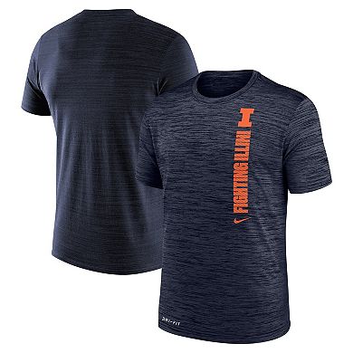 Men's Nike Navy Illinois Fighting Illini 2024 Sideline Velocity Legend Performance T-Shirt